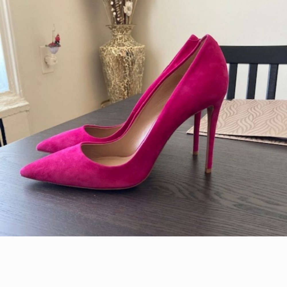 Aquazzura Simply Irresistible Suede Heels Sz 41 NO BOX - Picture 5 of 5